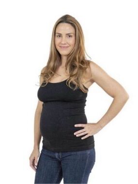 Bamboobies Seamless Nursing Tank Top Women's Pullover Spaghetti Strap. Sz S